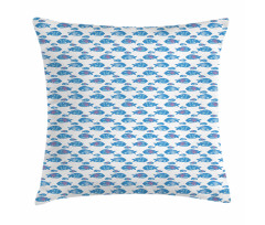 Abstract Fish Design Sea Pillow Cover