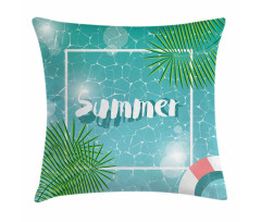 Tropical Summer Square Pillow Cover