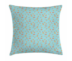 People Swimming Surfing Pillow Cover