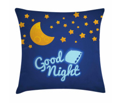 Nursery Bed Time Graphic Pillow Cover