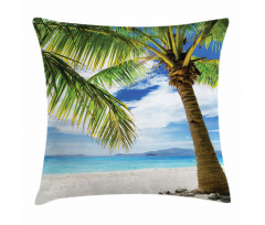 Sandy Beach Sunny Pillow Cover