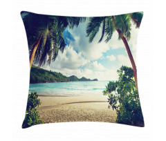 Summer Vintage Tropical Pillow Cover