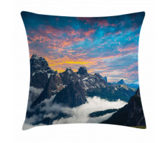 Alpine Clouds Foggy Pillow Cover