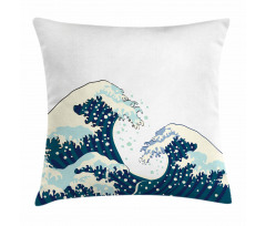 Ocean Surfing Aquatic Pillow Cover