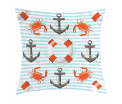 Life Rings Anchor Ropes Pillow Cover