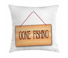 Hanged Signboard Image Pillow Cover