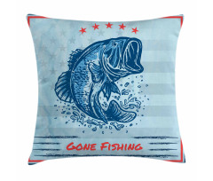 Vintage Trout Fish Pillow Cover