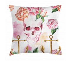 Anchor Roses Peony Art Pillow Cover