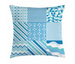 Zigzags Wavy Anchor Pillow Cover