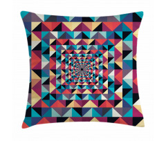 Visual Patchwork Retro Pillow Cover