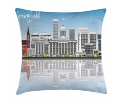 Modern Springfield Skyline Pillow Cover