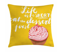 Cupcake Food Art Pillow Cover