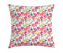 Fine Art Style Spring Flora Pillow Cover