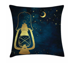 Magic Oil Lantern at Night Pillow Cover