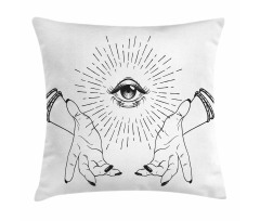 Mystical Themed Sketch Eye Pillow Cover