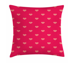 Pastel Heart Spots Pattern Pillow Cover