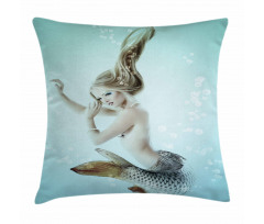 Mythologic Mermaid Pillow Cover