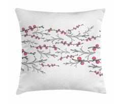 Branches of Winter Berry Pillow Cover