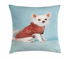 Puppy with Clothes Pillow Cover