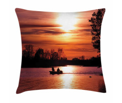 Dramatic Sunset at Waller Pillow Cover