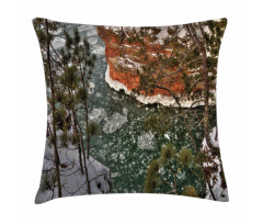 Lake Superior Winter Side Pillow Cover