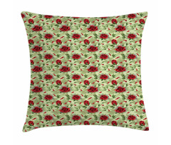 Valentines Day Floral Romance Pillow Cover