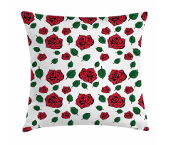 Romance Floral Doodle Pillow Cover