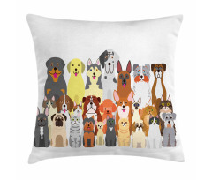 Animals Cartoon Pillow Cover