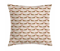 Sausage Dogs in Love Pillow Cover