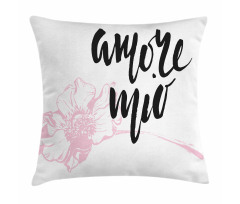 Amore Mio with Flower Pillow Cover