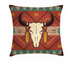 Bull Head Pillow Cover