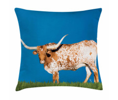 Female Cow and Open Sky Pillow Cover