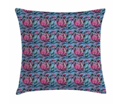 Tropic Leaves Botanical Pillow Cover