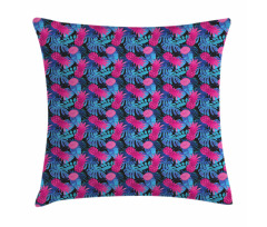 Tropic Leaves and Fruits Art Pillow Cover