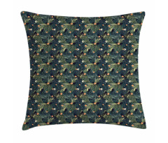 Exotic Summer Foliage Flora Pillow Cover