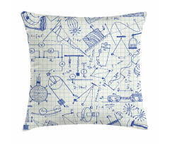 Technical Formulas Notebook Pillow Cover