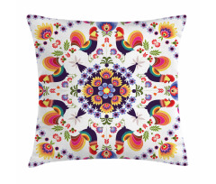 Folkloric Flowers Pillow Cover