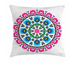 Circular Slav Motif Pillow Cover