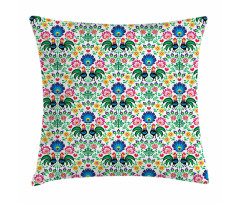 Flora Cocks Pillow Cover