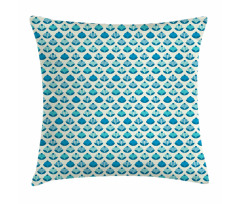 Circular Floral Motif Pillow Cover