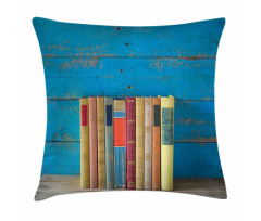 Grunge Nostalgic Book Pillow Cover