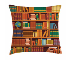 Academic Bookshelves Design Pillow Cover