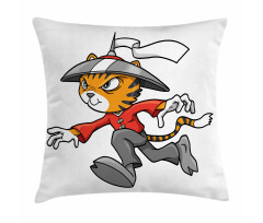 Warrior Cartoon Pillow Cover