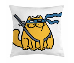 Hero Pet with Blindfold Pillow Cover