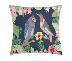 Exotic Birds Owl Avian Pillow Cover