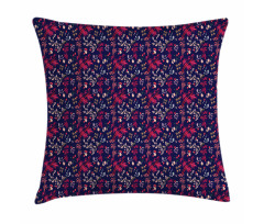 Bamboo and Flowers Art Pillow Cover