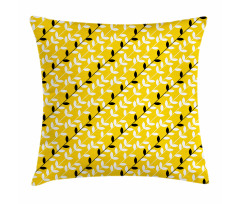 Diagonal Leaf Pattern Pillow Cover