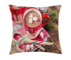 Hot Chocolate in Mugs Pillow Cover