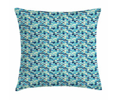 Green and Blue Tones Pillow Cover