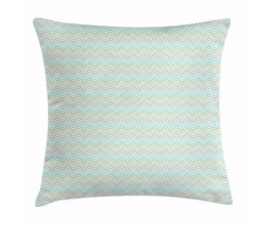 Zigzags Pastel Tones Pillow Cover